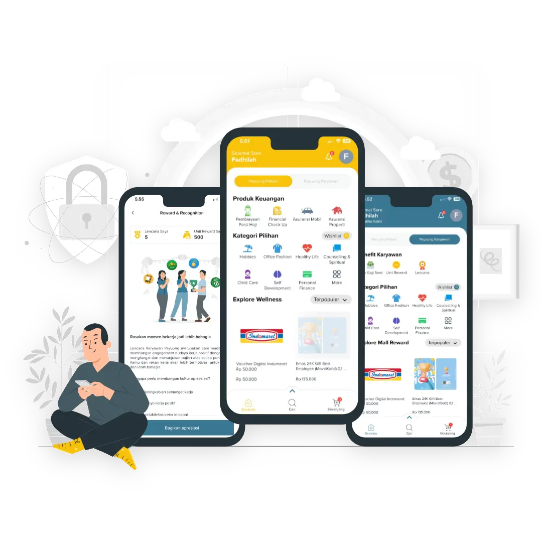Lebih mudah akses benefit karyawan dengan Payuung Karyawan Mobile